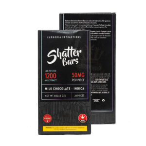 Euphoria Extractions Shatter Chocolate bars 1200mg