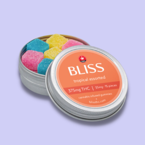 BLISS  Tropical  Assorted Gummies - 375mg