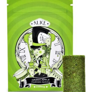Alice – Green Apple Psilocybin Mushroom Gummy – 2500MG