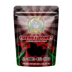 Cherry Bomb by Golden Monkey Extracts (240mg THC:CBD)