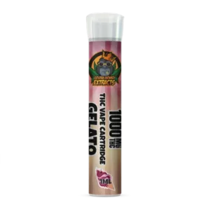 -Golden Monkey Extract THC Distillate Vape Cartridges-  Gelato