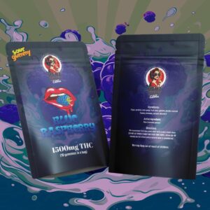 Mama Anne’s Edibles – Blue Raspberry Gummy – 1500MG THC